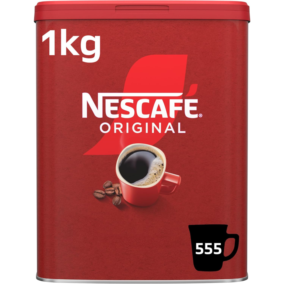 NESCAFÉ Original Instant Coffee 1kg Tin packaging may vary Instant Robusta Beans Premium Coffee for Home and Office