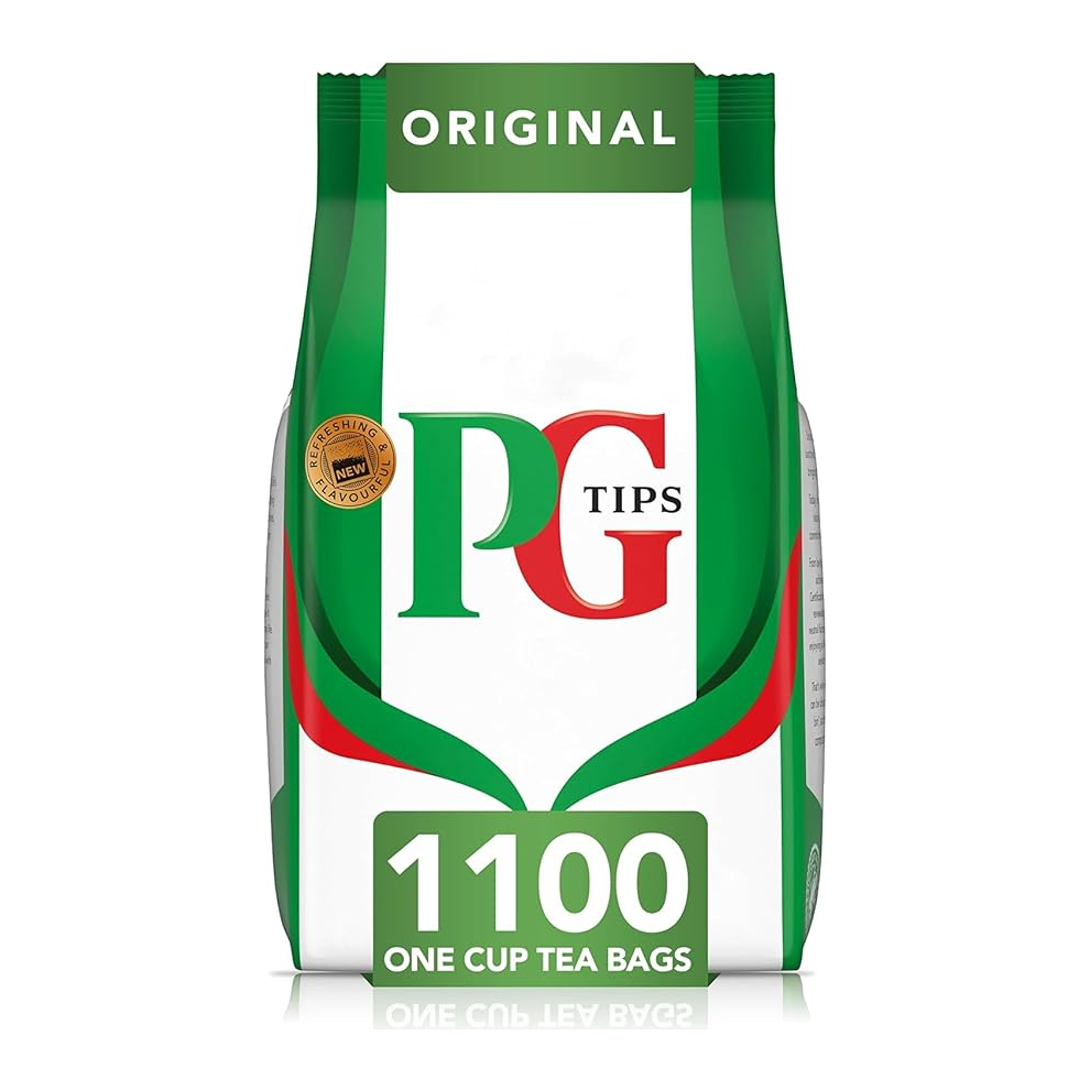 PG Tips Original | Black Tea Bags Bulk | One Cup | Refreshing & Flavourful | Ideal For Office Catering | 1100 Plant Bas