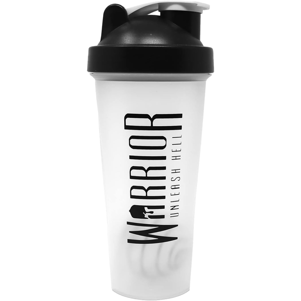Warrior Protein Shaker Bottle, Includes Wire Mixball Blender