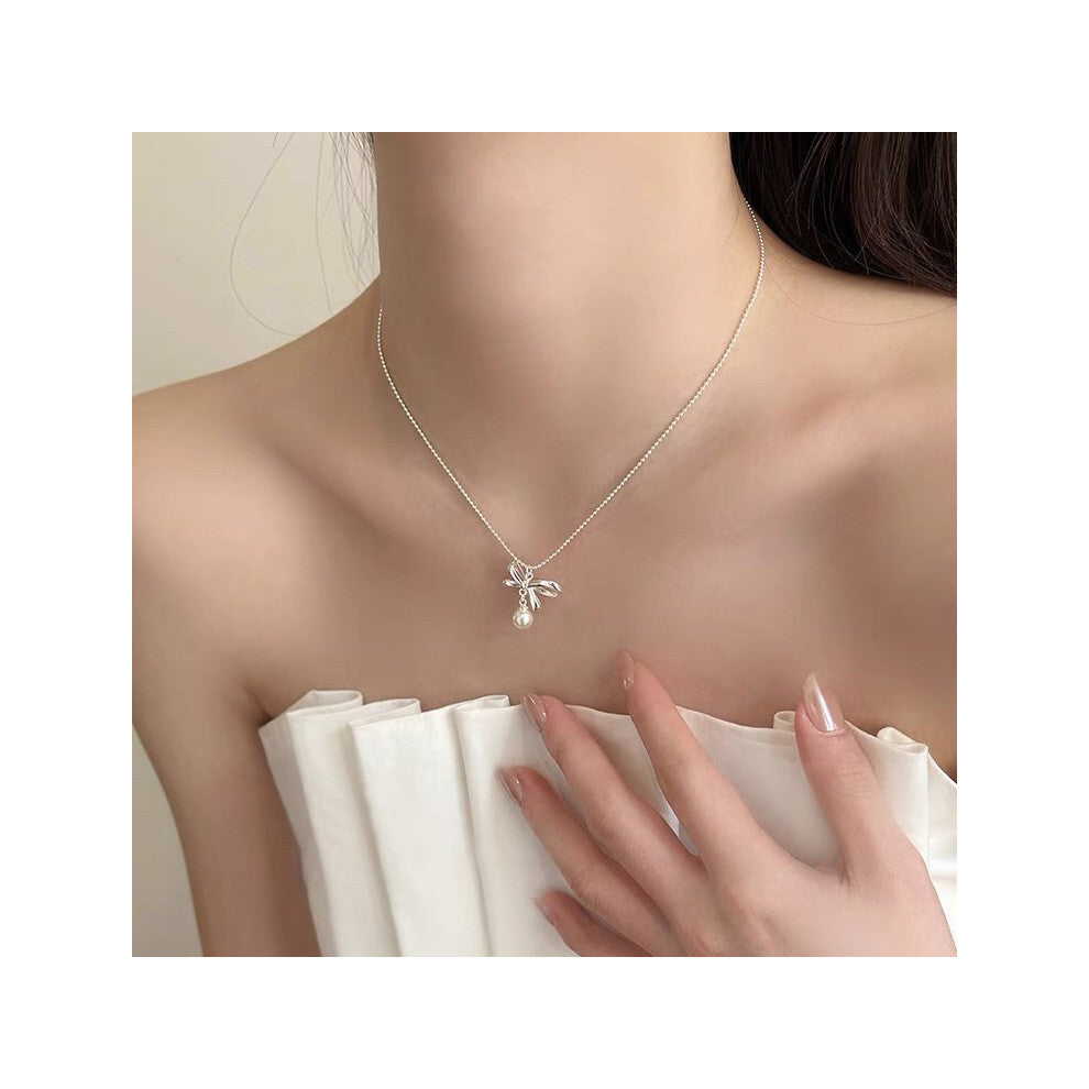 (MY34608) Light luxury design, high-end and fashionable style, collarbone chain, neck chain, sweater chain, bead chain