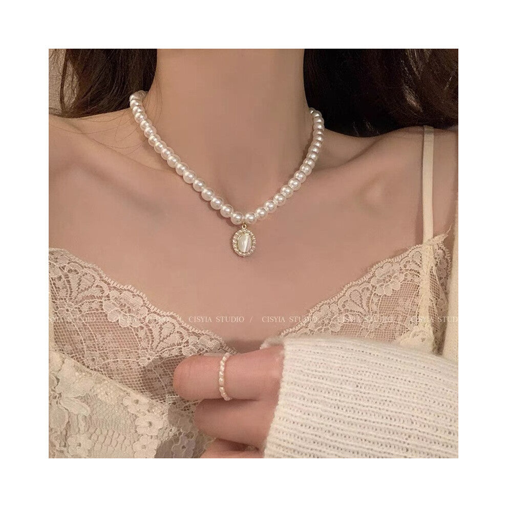 (MY34887) Light luxury design, high-end and fashionable style, collarbone chain, neck chain, sweater chain, bead chain