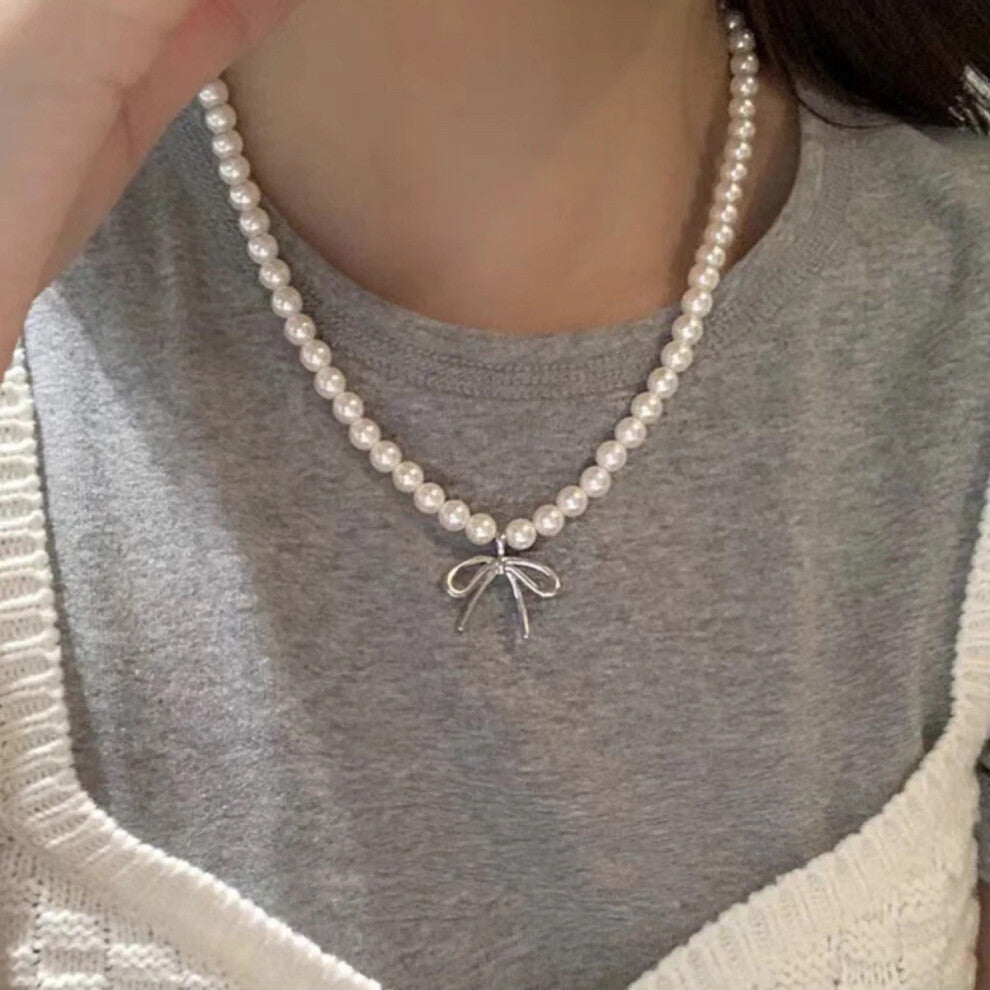 (MY36610) Light luxury design, high-end and fashionable style, collarbone chain, neck chain, sweater chain, bead chain