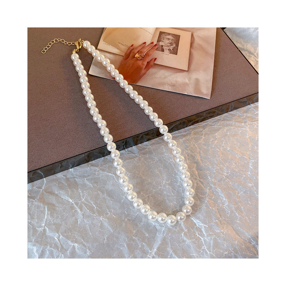 (X1312 gold 10mm) Versatile, elegant and high-end bow tie titanium steel collarbone chain and neck chain accessory