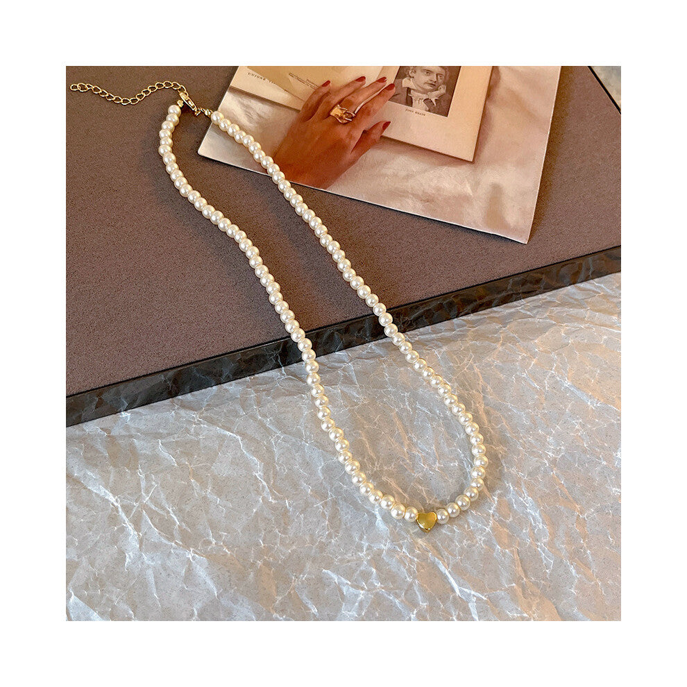 (X1425 gold) Versatile, elegant and high-end bow tie titanium steel collarbone chain and neck chain accessory