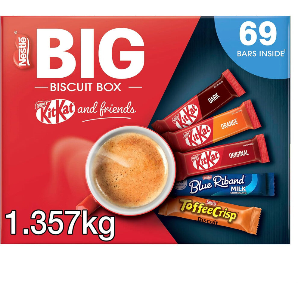 Nestlé Kitkat and Friends Big Biscuit Box 69 x 1.357kg Tasty  Treat