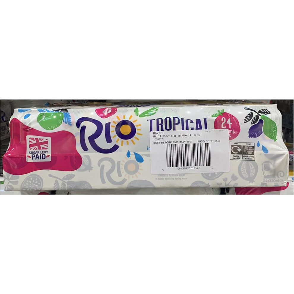 Rio Riva Tropical Fruit Drink 330ml Pack of 24 ( tropical) Tasty Treat