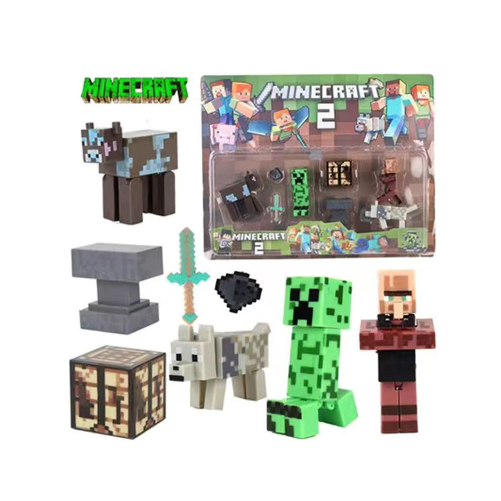 (Creeper, Box) Minecraft Creeper Themed Building Block Assembly Cake Decoration Party Plugin