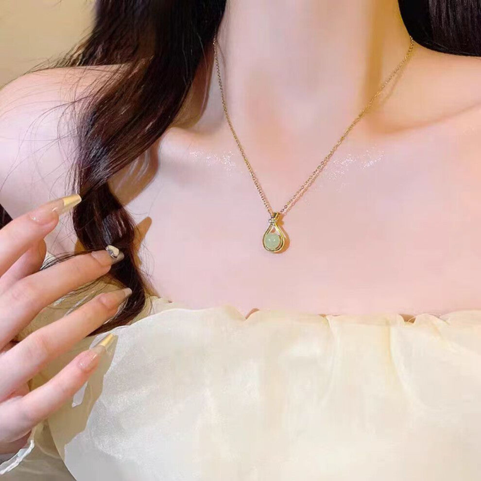 (Lucky bag necklace 68) High-end pearl necklace pendant for women, no fading, ins, niche, light luxury, versatile, elegant collarbone chain