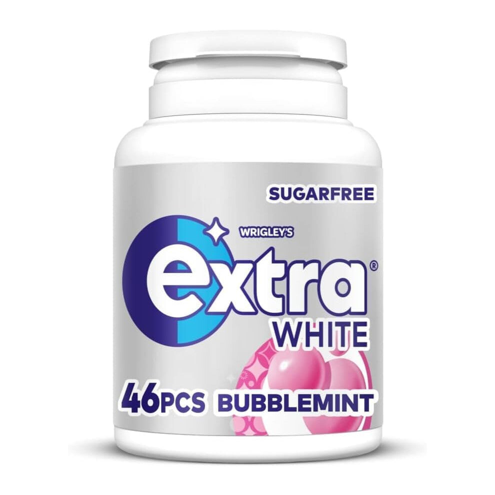 Extra White Bubblemint Sugarfree Chewing Gum 6 x 46 Packs