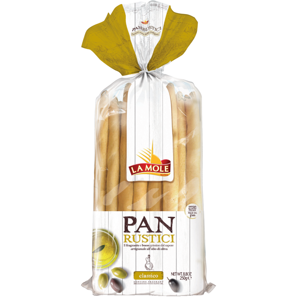 La Mole Panrustici Breadsticks - Olive Oil 250G