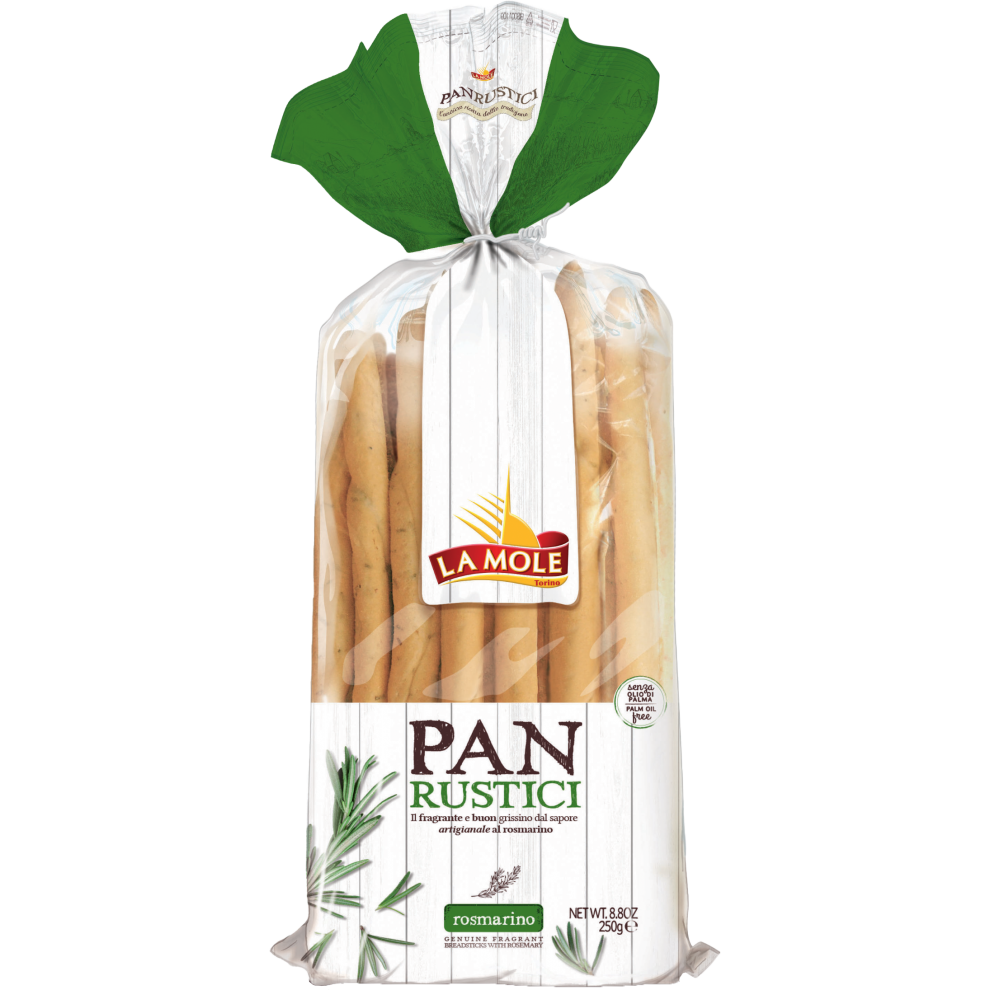La Mole Panrustici Breadsticks - Rosemary 250G