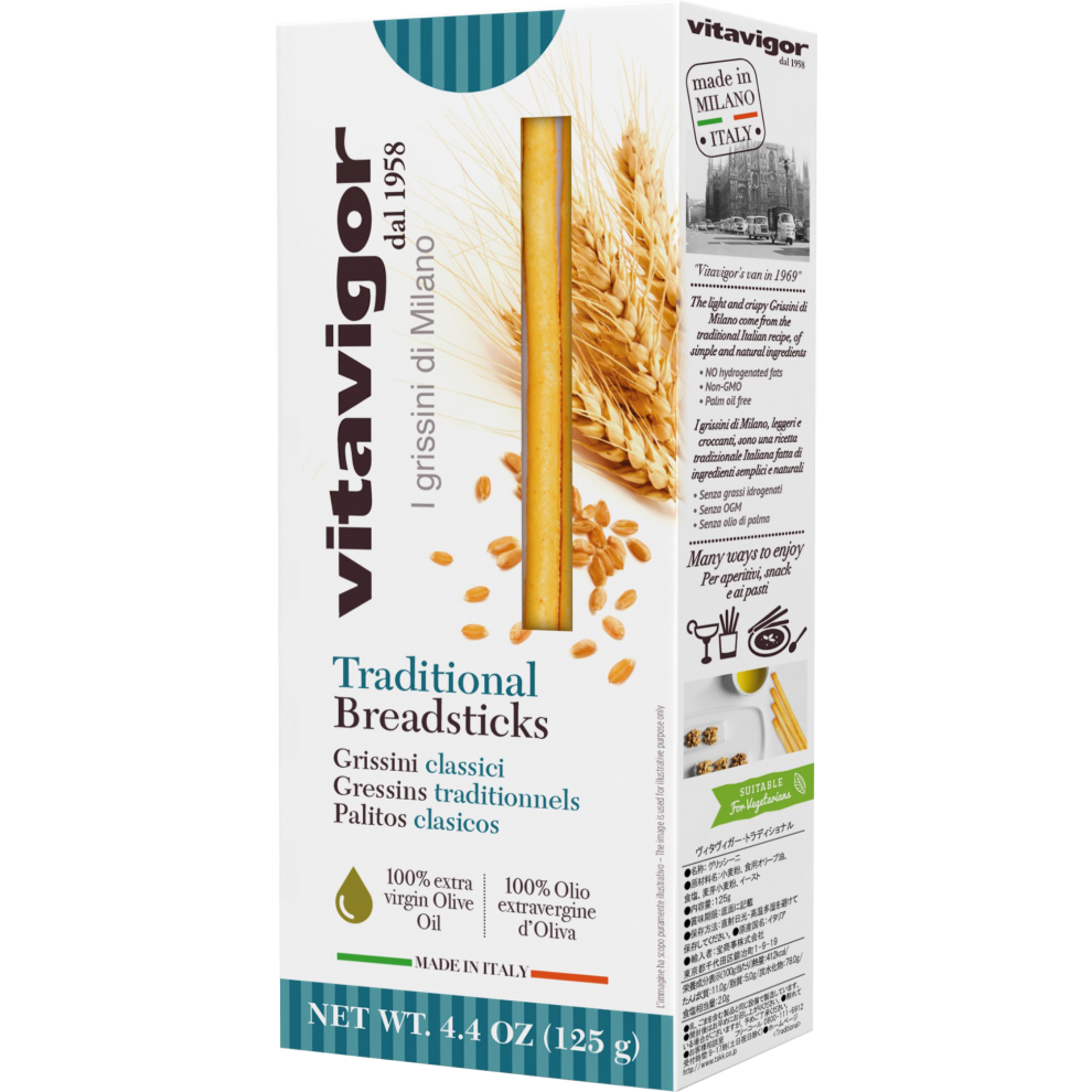 Vita Vigor Grissini Breadsticks - Traditional 125G