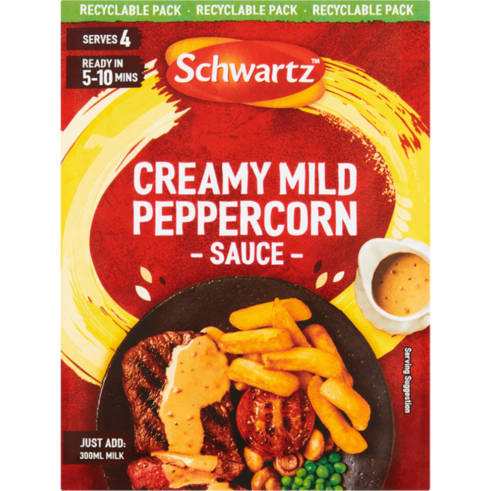 Schwartz Creamy Mild Peppercorn Sauce 25G
