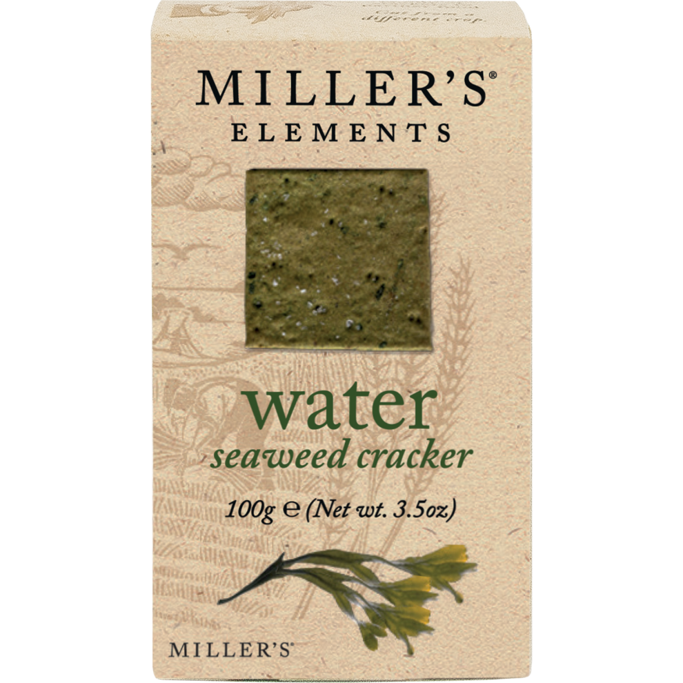 Artisan Biscuits Miller's Elements Water Seaweed Crackers 100G