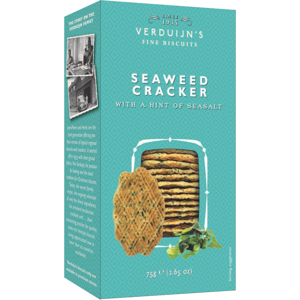 Verduijn's Seaweed Cracker With A Hint Of Sea Salt 75G
