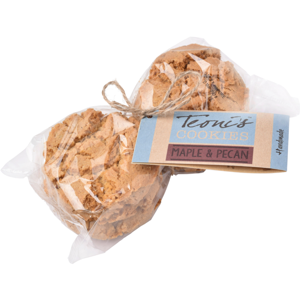 Teoni's Maple & Pecan Oat Crunch Cookies 300G