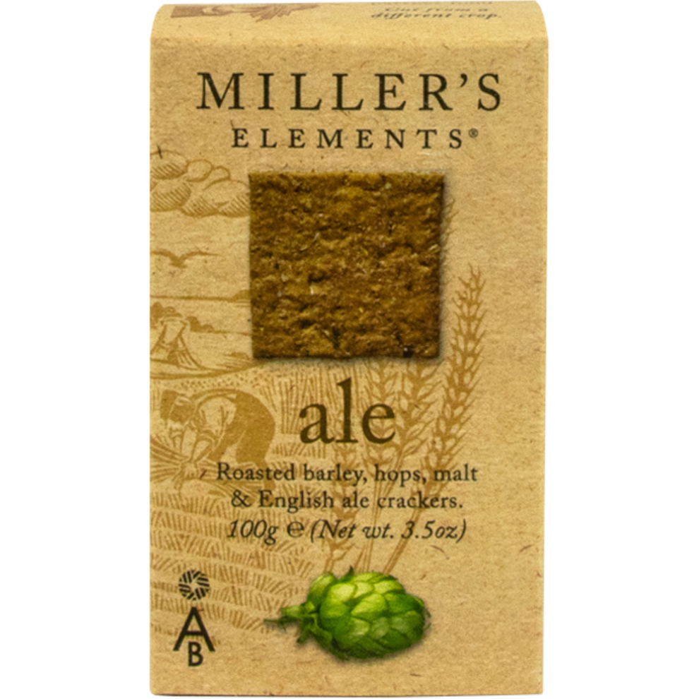 Artisan Biscuits Miller's Elements Ale Crackers 100G