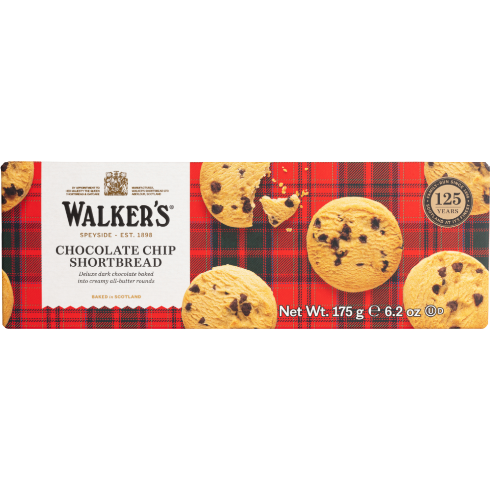 Walker's Chocolate Chip Shortbread 175G