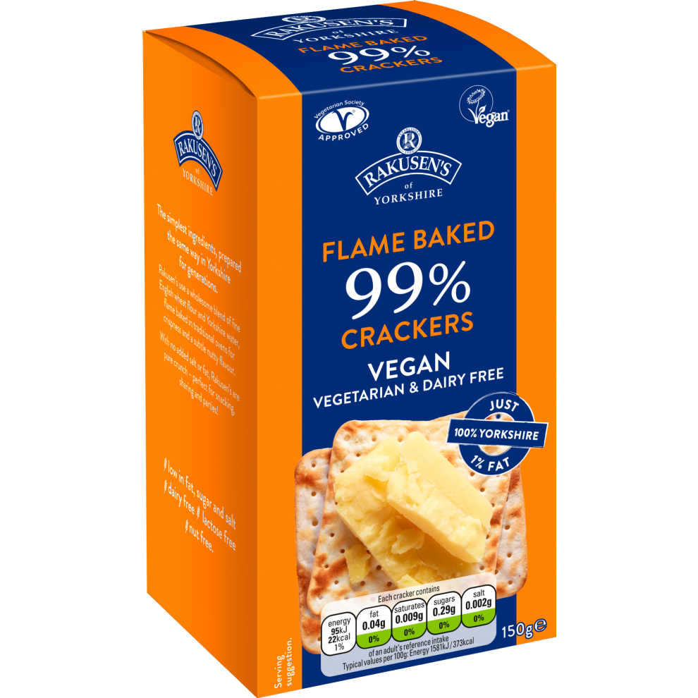 Rakusen's 99% Fat Free Crackers 150G