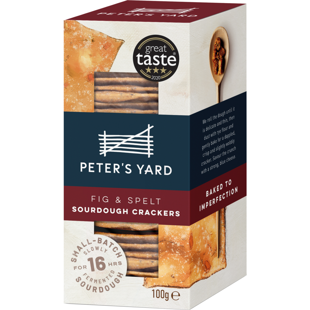 Peter's Yard Fig & Spelt Sourdough Crackers 100G