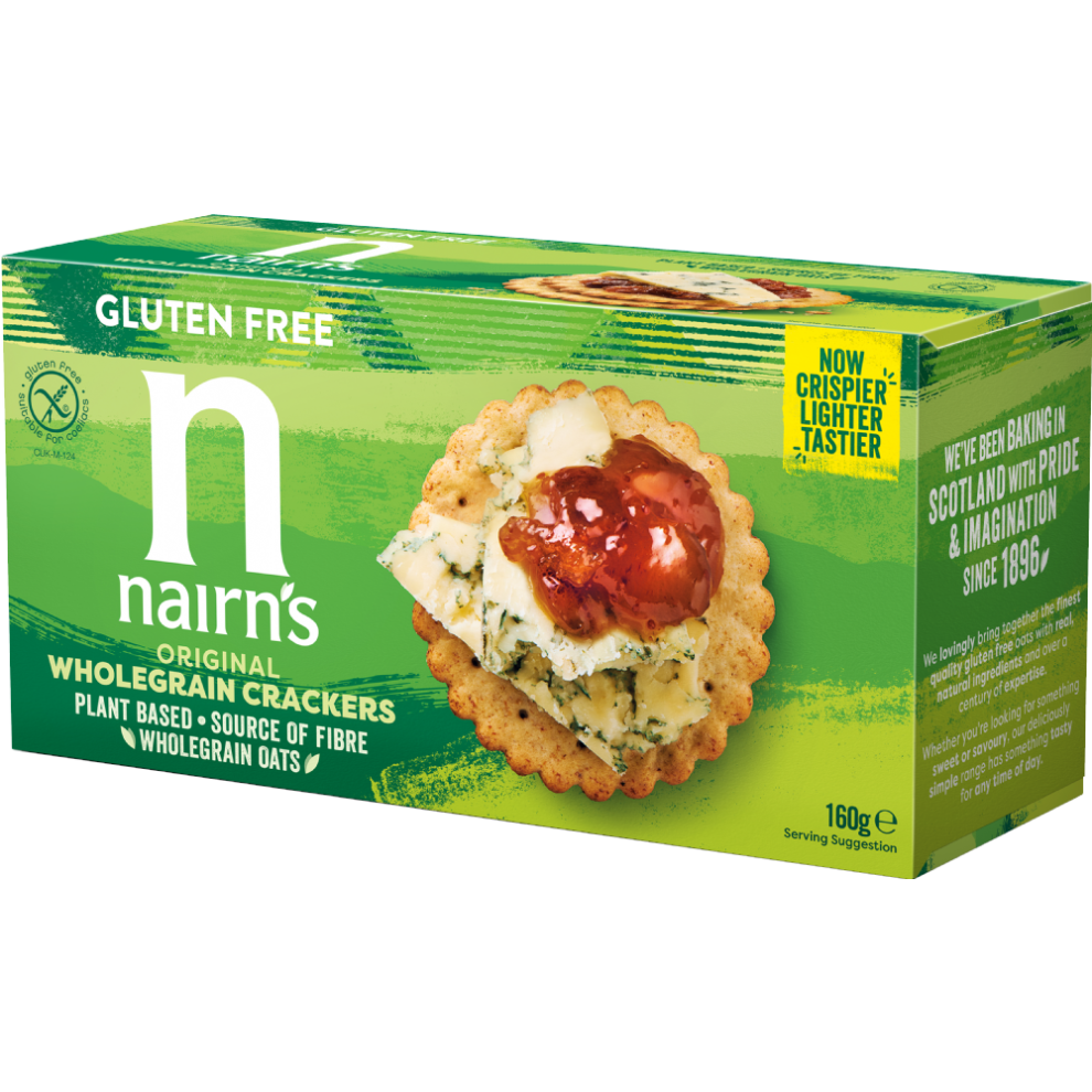 Nairn's Gluten Free Original Wholegrain Cracker 160G