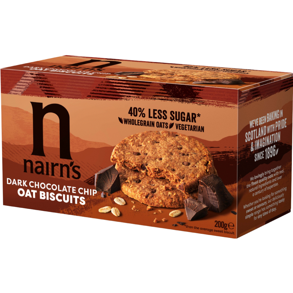 Nairn's Dark Chocolate Chip Oat Biscuits 200G
