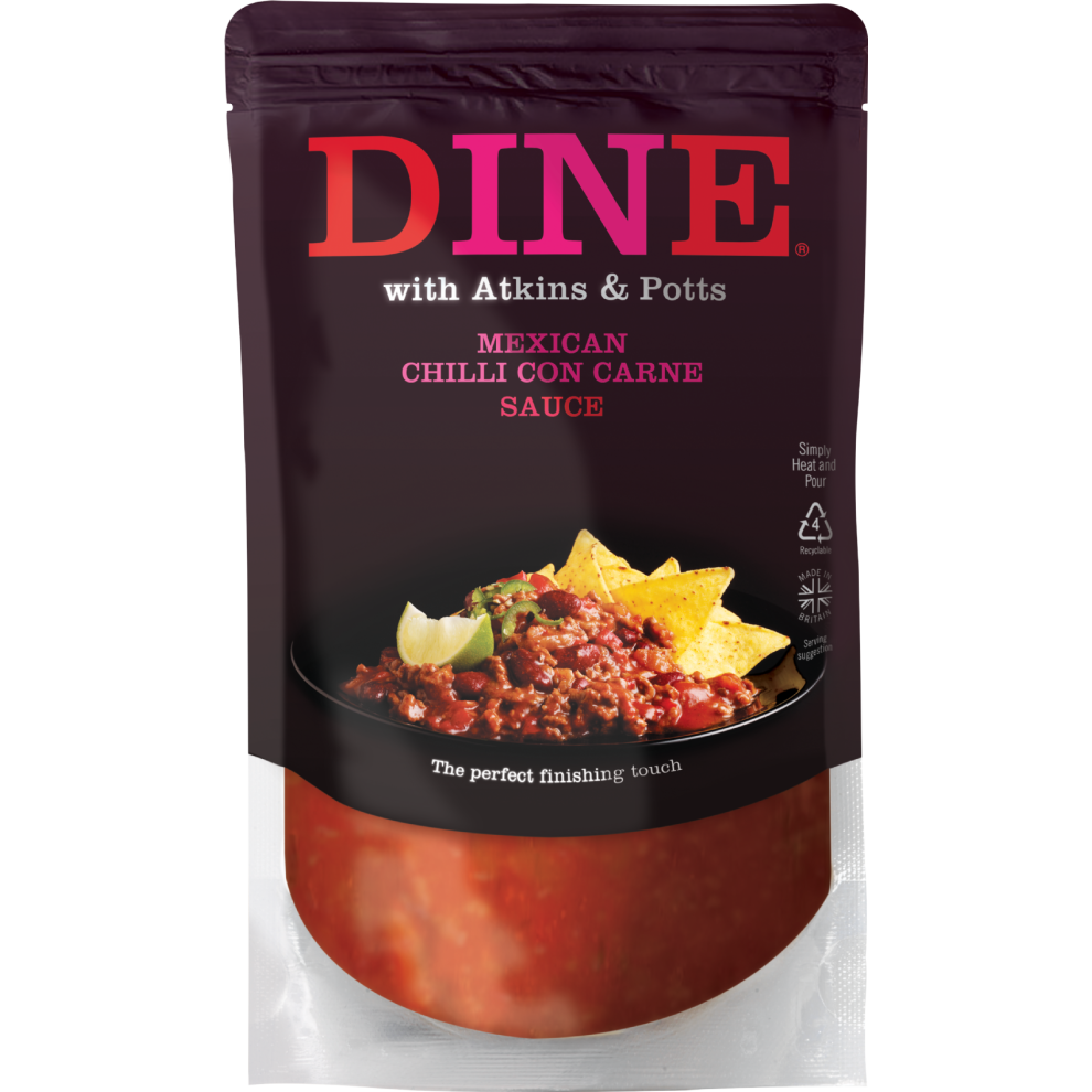 Atkins & Potts Mexican Chilli Con Carne Sauce 350G