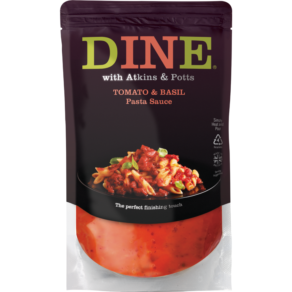 Atkins & Potts Tomato & Basil Pasta Sauce 350G