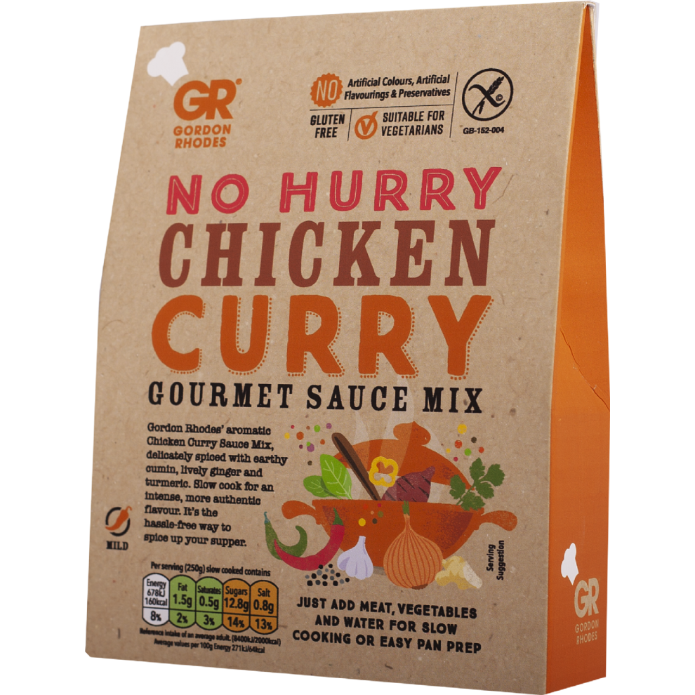 Gordon Rhodes No Hurry Chicken Curry Gourmet Sauce Mix 75G
