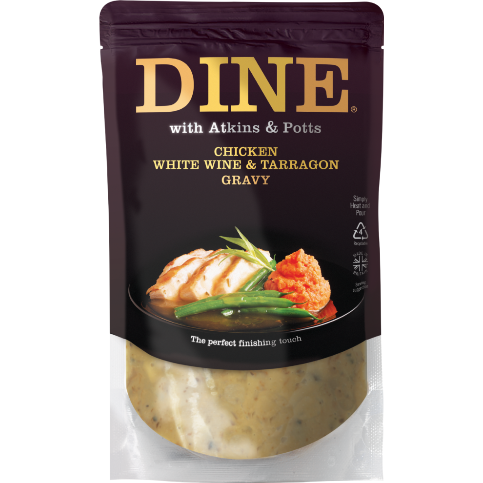 Atkins & Potts Chicken, White Wine & Tarragon Gravy 350G