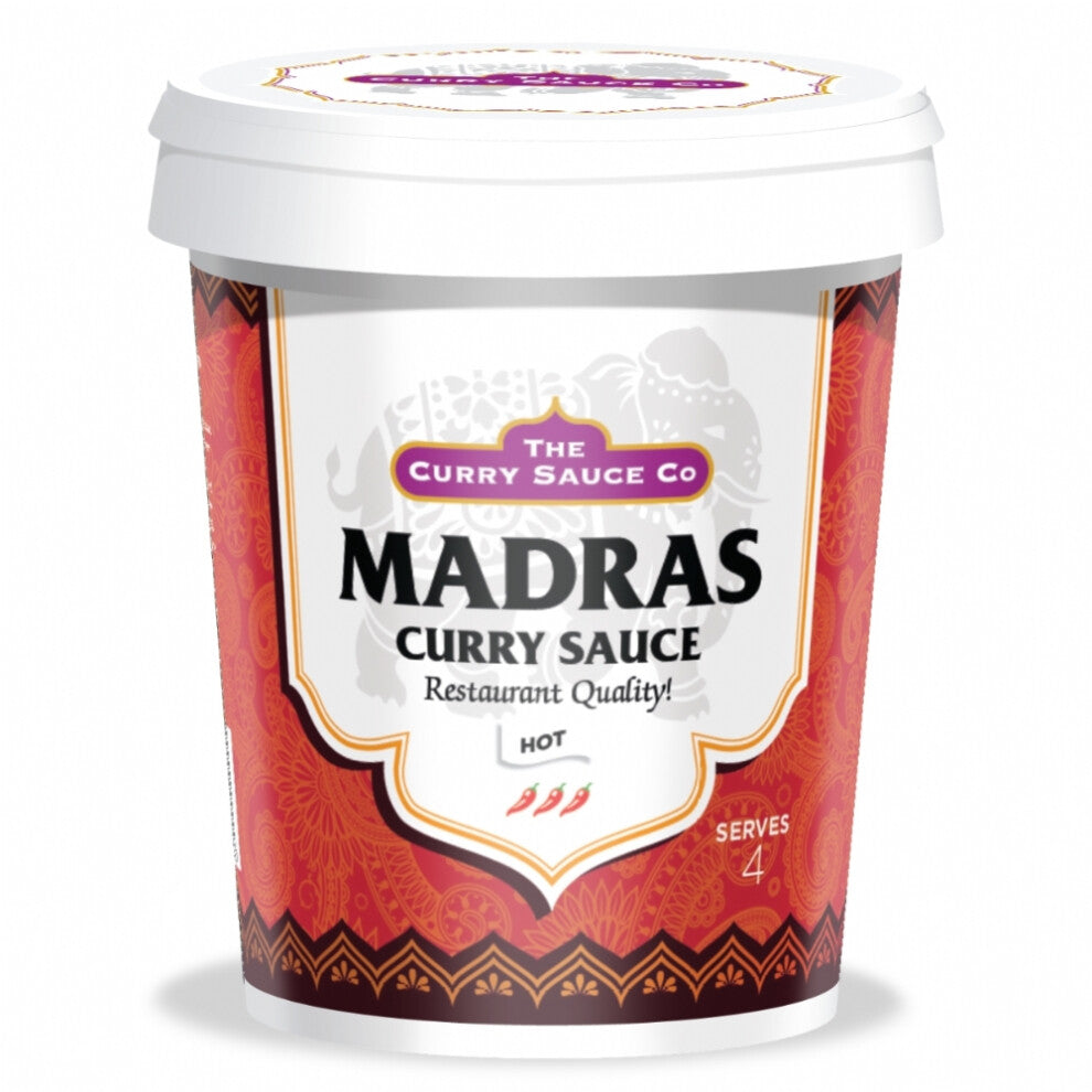 The Curry Sauce Co. Madras Curry Sauce - Hot 475G