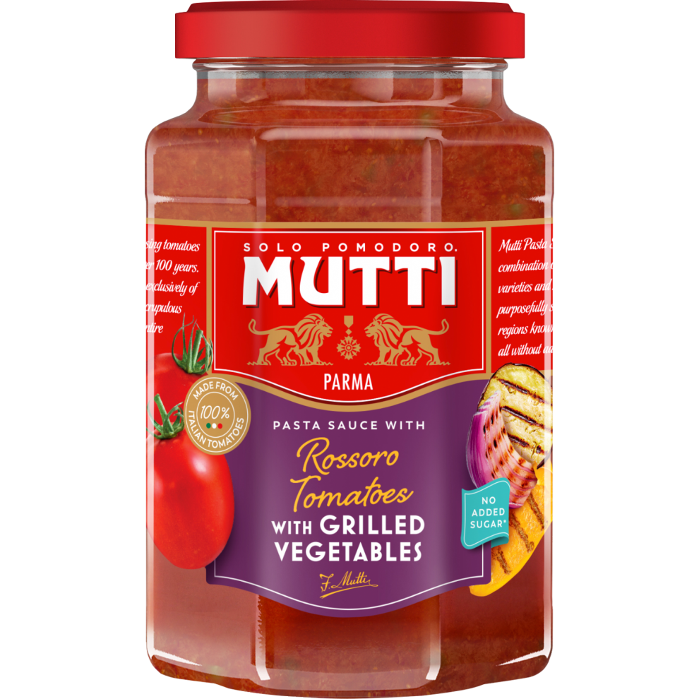 Mutti Rossoro Tomatoes Pasta Sauce With Grilled Vegetables 400G