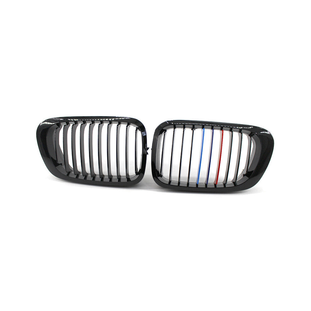 (Gloss Black M Style)M Glanssvart Bil foran støtfanger Nyre Griller Racing Grill For BMW E46 3 Series