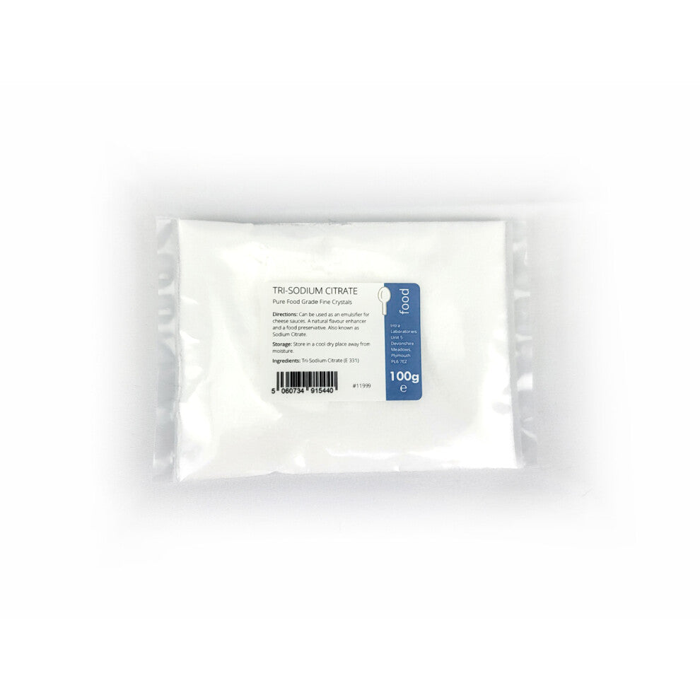 Sodium Citrate 100g - Salt Buffer, Vegan, Preservative, Gluten Free, GMO Free