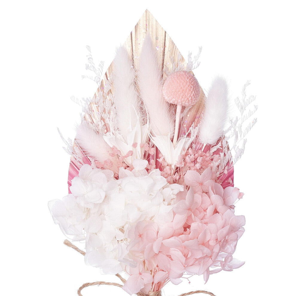 - Dried Flowers For Cakes Decoration And Crafts With A Pink, Gold & Glitter Ombre Palm Spear (Pink Glitter & Gold)
