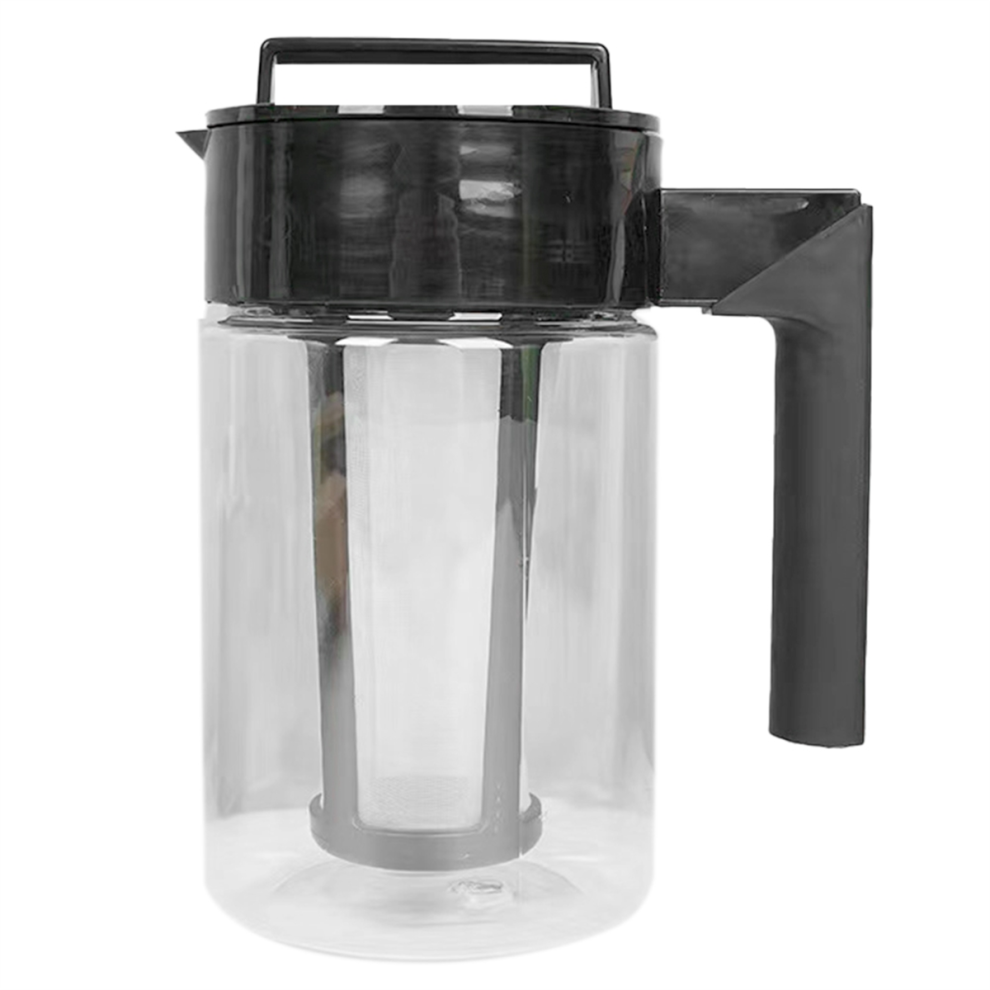 Large Capacity Cold Brew Coffee Pot Tea with Filter Household Plastic Ice Pot,B