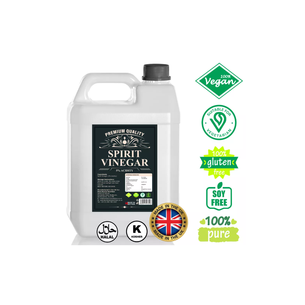 Distilled White Vinegar Pickling - Cooking - Marinating - Cleaning 5 Litres
