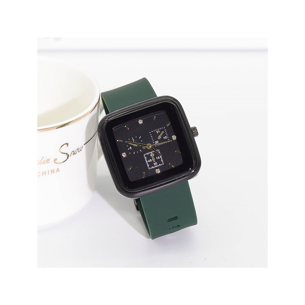 (StyleB) Trendy Youthful And Square Quartz Watch With Highend Appearance Feature Waterproof And