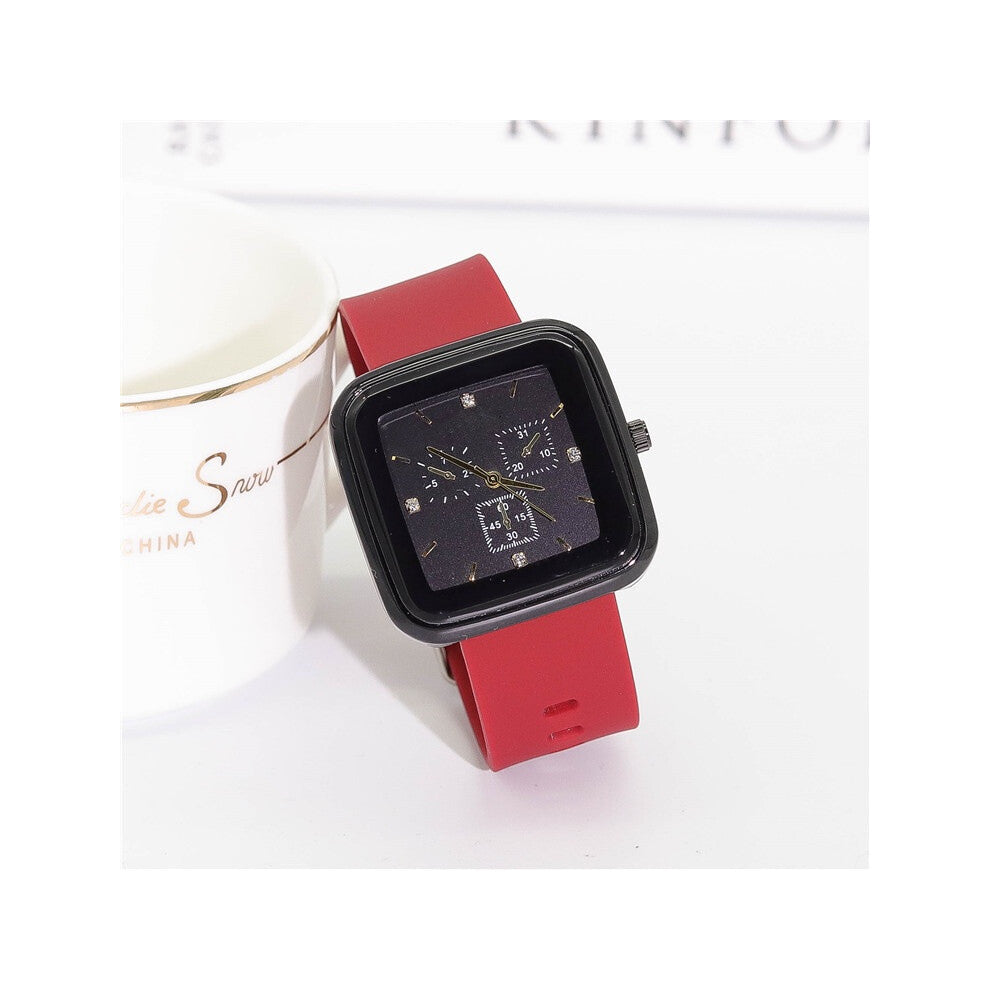 (StyleD) Trendy Youthful And Square Quartz Watch With Highend Appearance Feature Waterproof And
