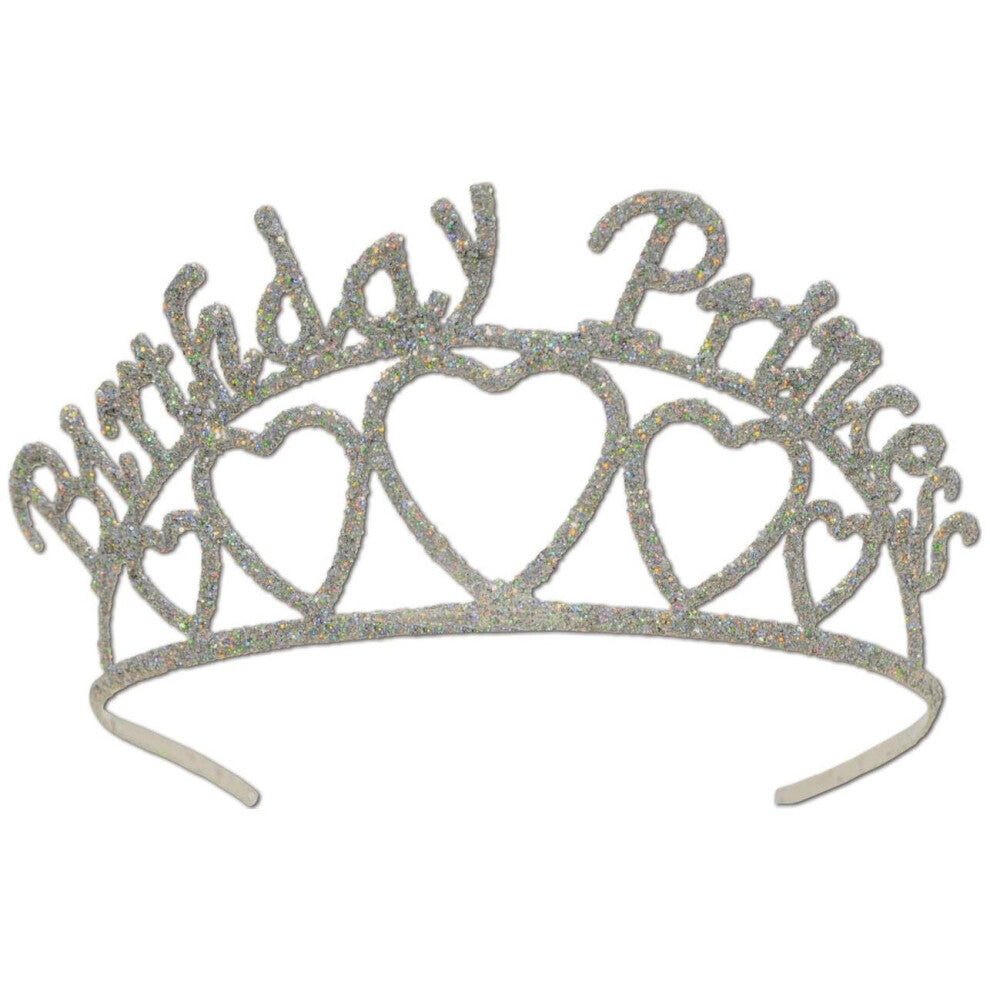 Beistle 60631 Glittered Metal Birthday Princess Tiara