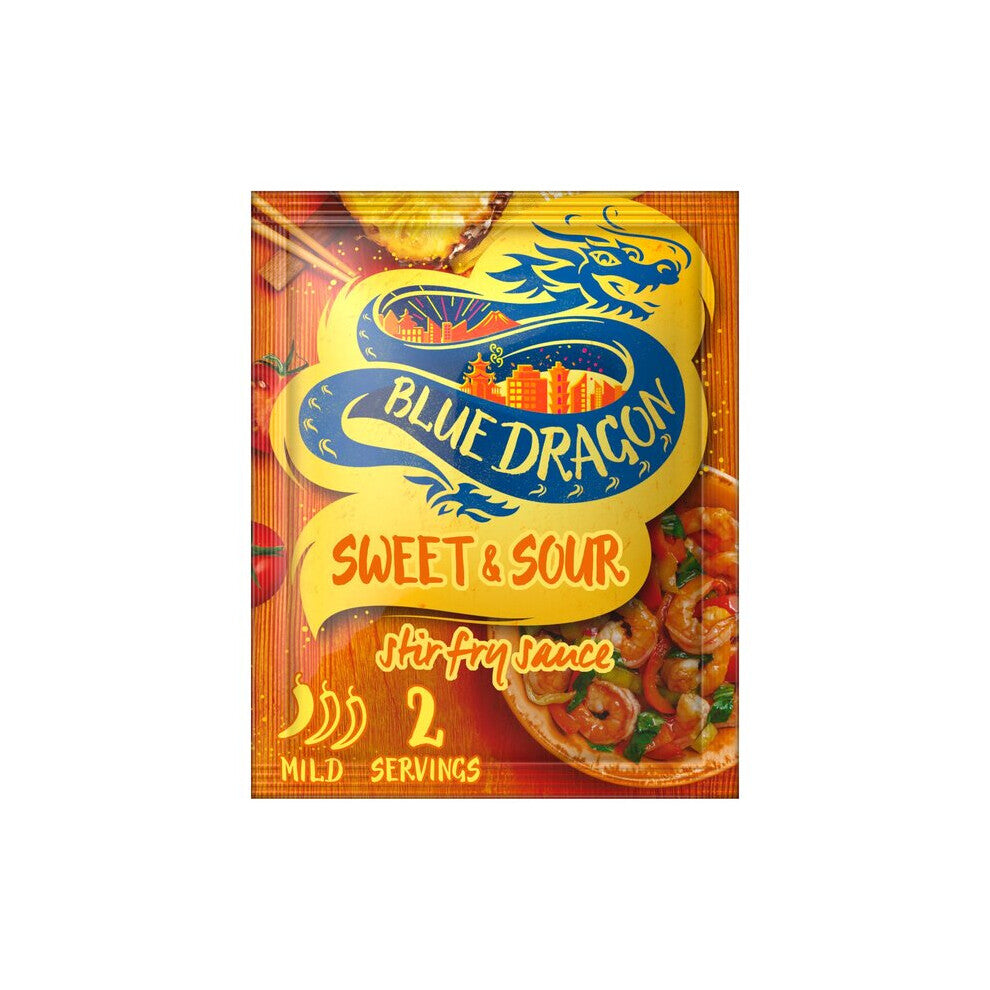 Blue Dragon Stir Fry Sauce - Sweet & Sour (120g) - Pack of 2