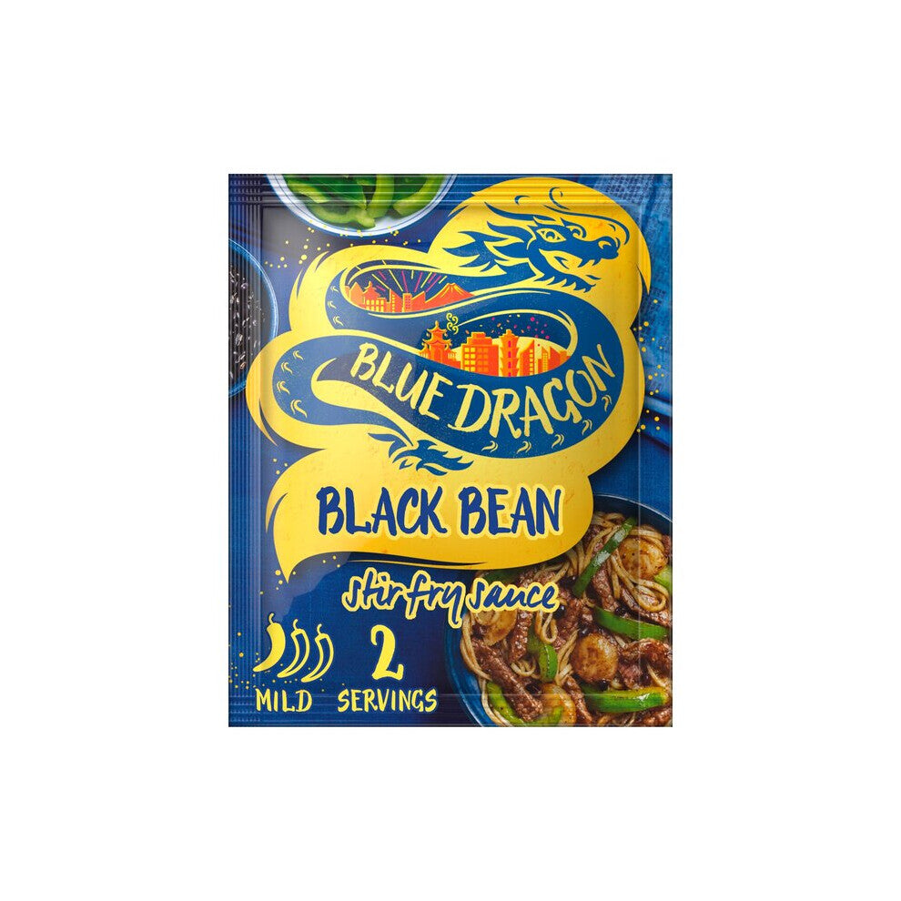 Blue Dragon Black Bean Stir Fry Sauce 120g - (PACK OF 4)