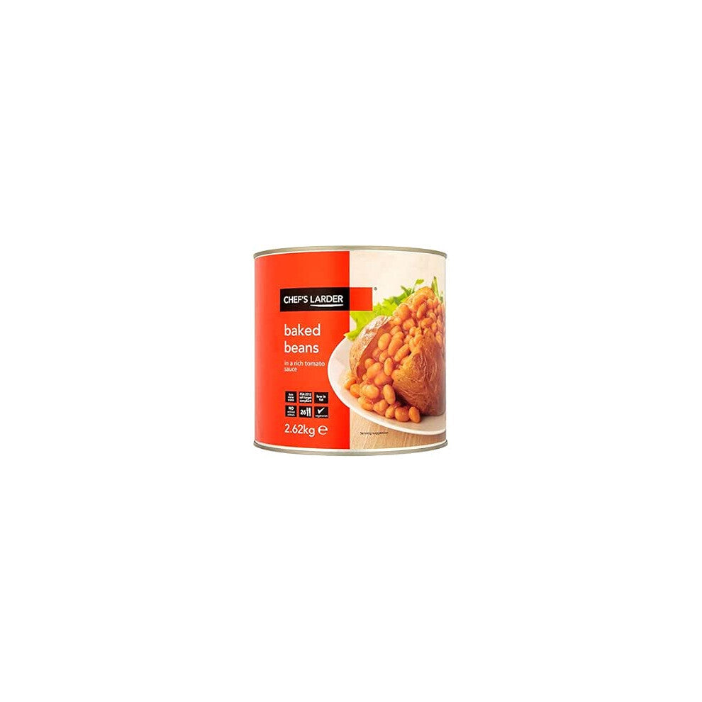 Chef's Larder Baked Beans in a Rich Tomato Sauce 2.62kg