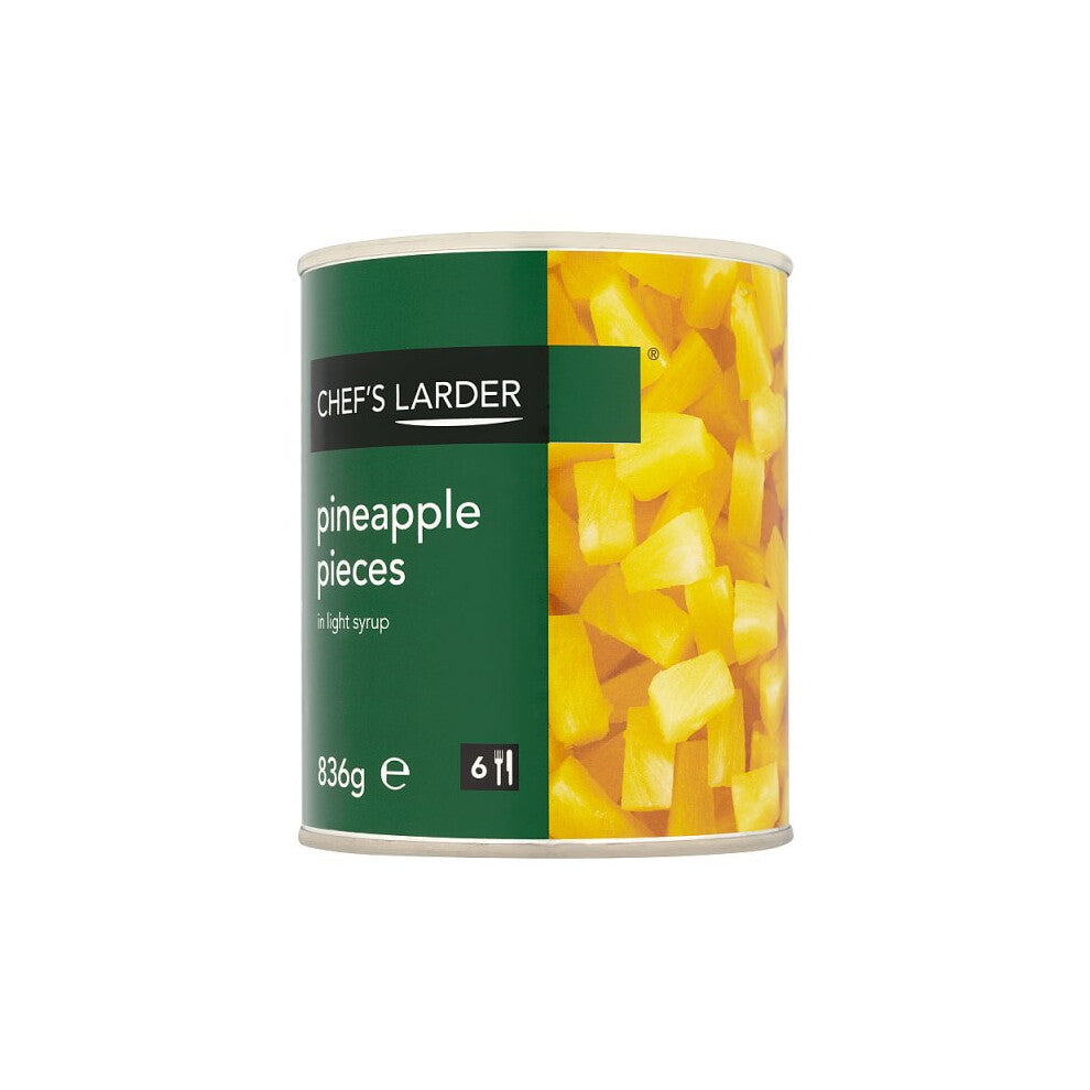 Chef's Larder Pineapple Pieces in Light Syrup 836g (Drained Weight 493g)