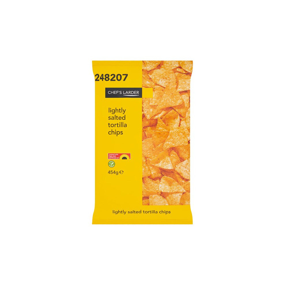 Chef's Larder Lightly Salted Tortilla Chips 454g Pack of 6