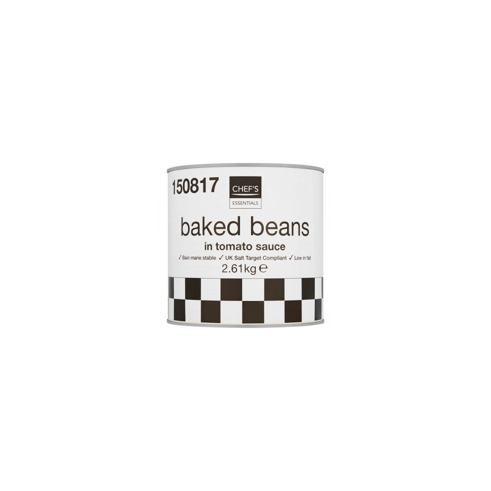 Chef's Essentials Baked Beans in Tomato Sauce 2.61kg Pack of 6