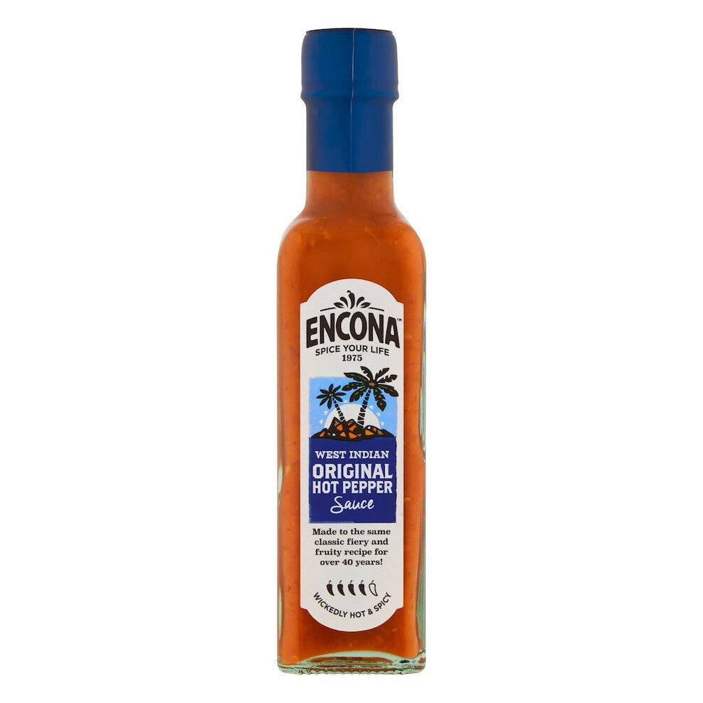 Encona Original Hot Pepper Sauce 220ml (Pack of 4)