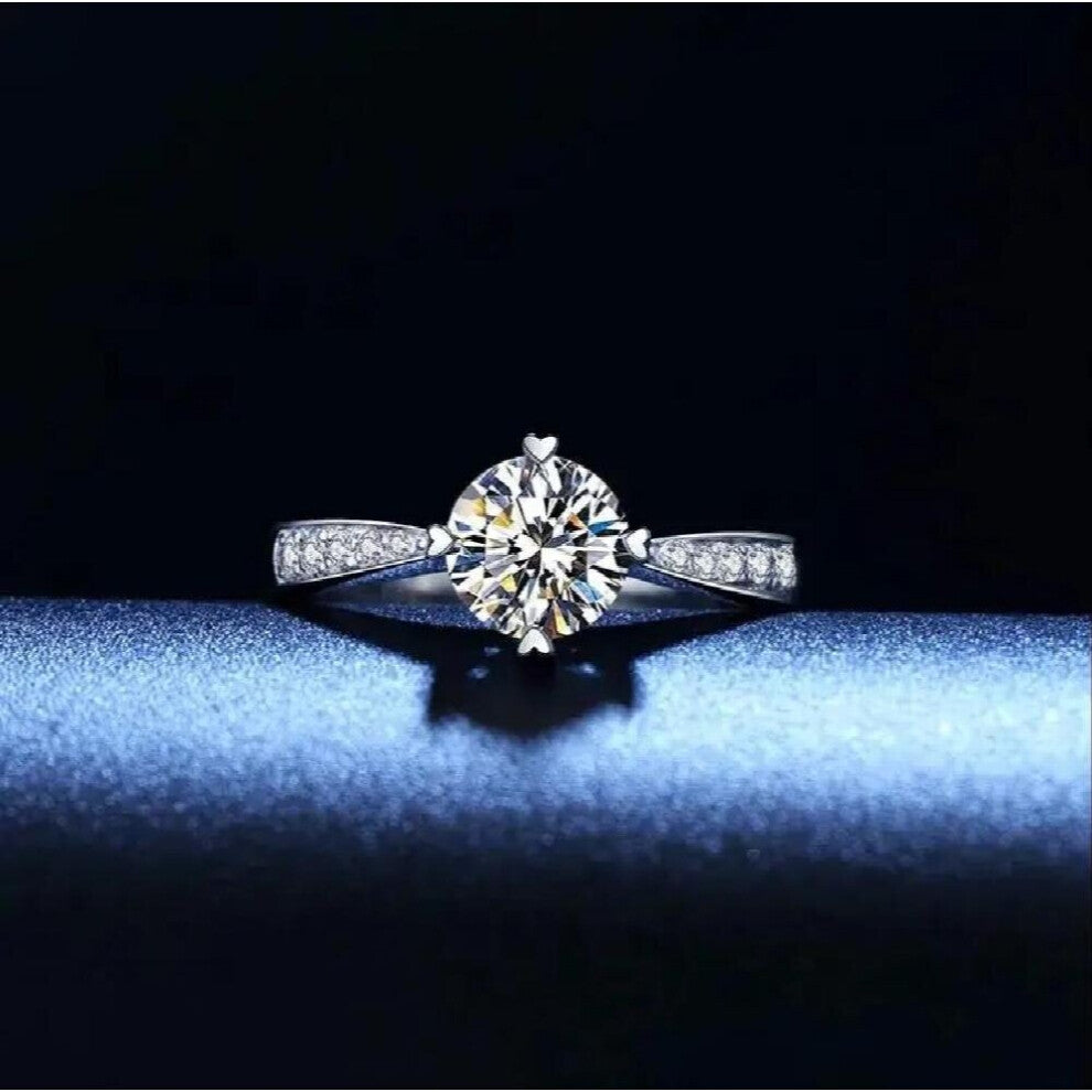 crystal 925 silver ring Crystal for woman lady Ring pretty engagement wedding jewelry Party