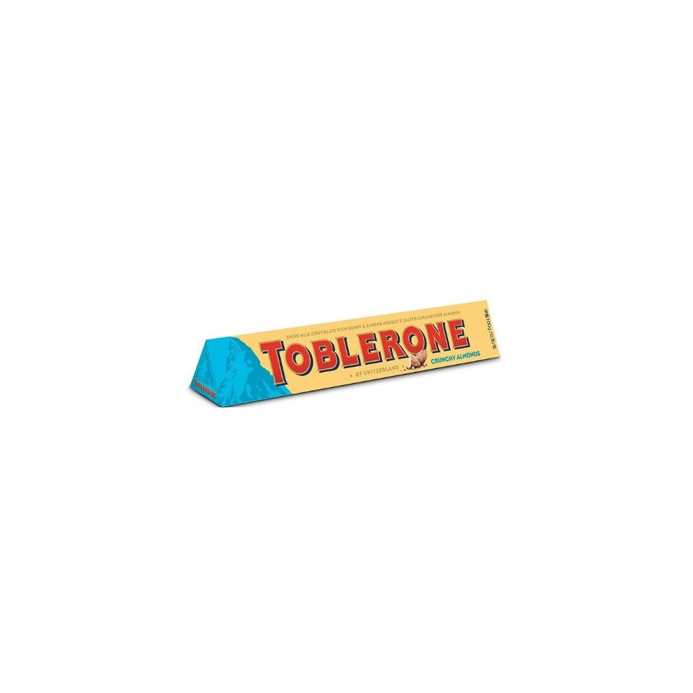 Toblerone Swiss Milk Chocolate Honey & Almond Nougat & Salted Caramelised Almonds Bar 100g