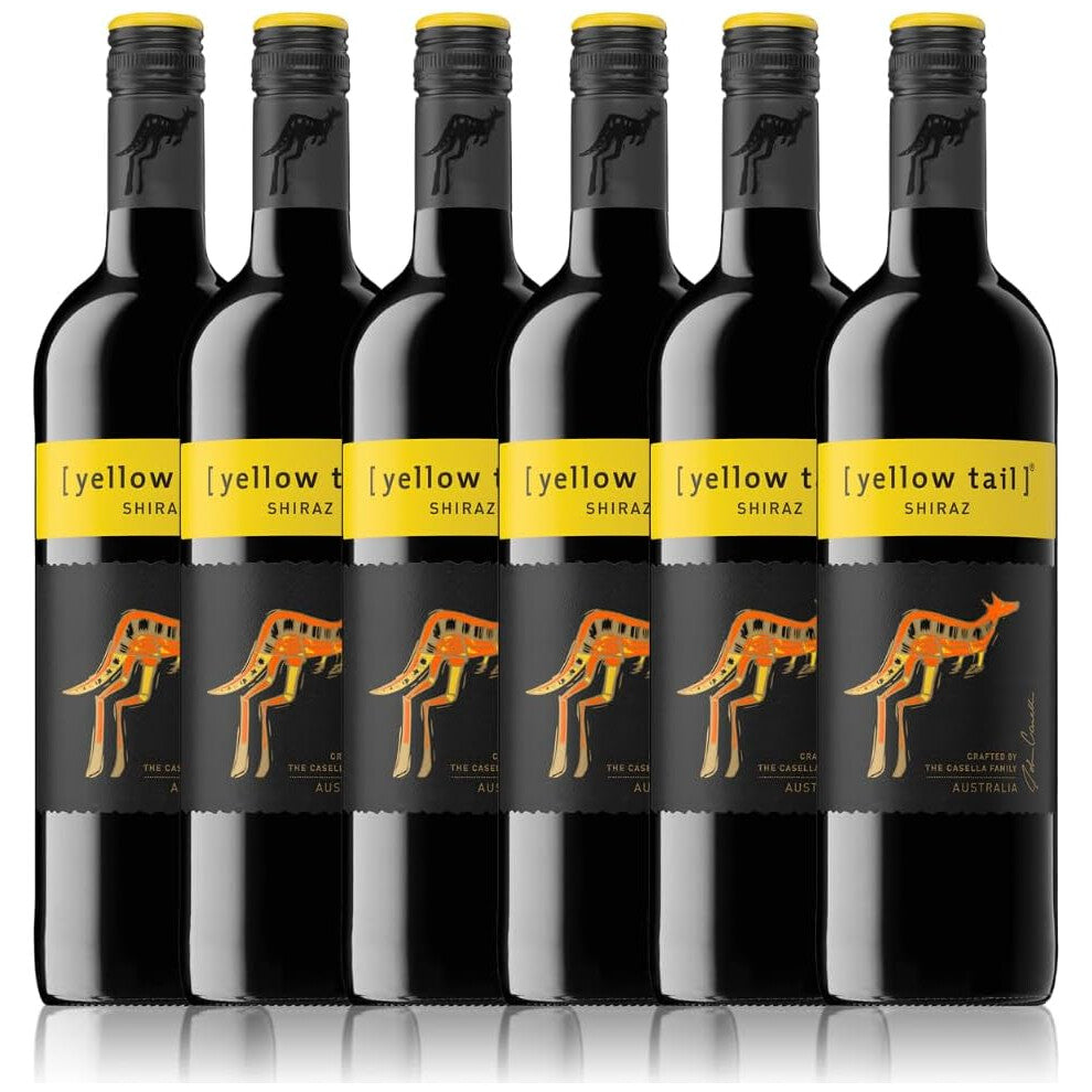 Yellow Tail Shiraz |Australian Red Wine| Case of 6 bottle| Vegan